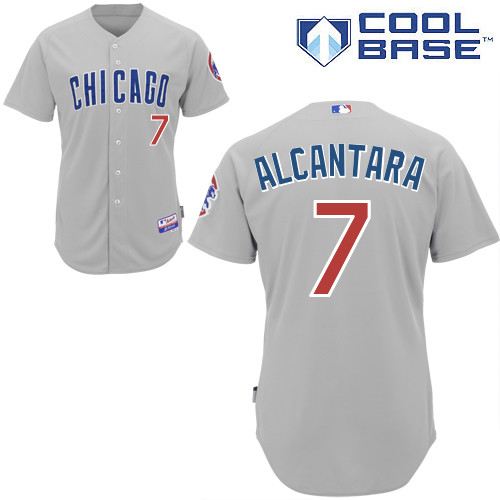 Arismendy Alcantara #7 mlb Jersey-Chicago Cubs Women's Authentic Road Gray Baseball Jersey